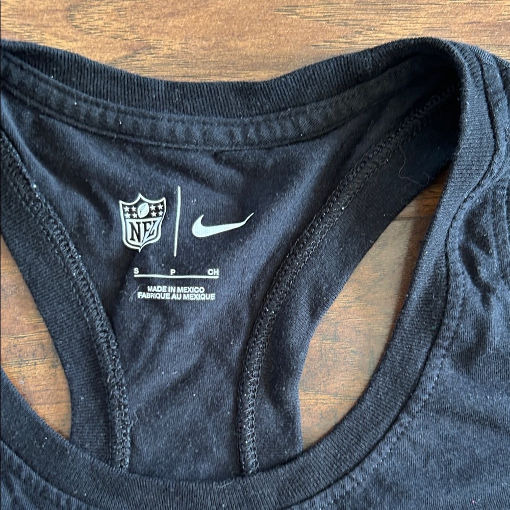 Nike Black Tank Top with White Raiders Las Vegas Design - Picture 3 of 4